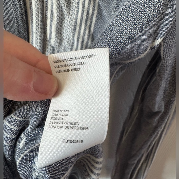 Maeve Blue‎ Striped Shirt Size Small - Picture 7 of 7